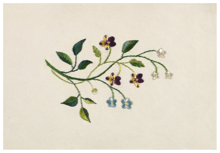 Flower Embroidery. Courtesy of National Library of the Netherlands, Europeana